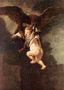 REMBRANDT Harmenszoon van Rijn Rape of Ganymede dh USA oil painting reproduction